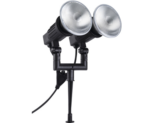 Doppelscheinwerfer mit Erdspieß für den Außenbereich