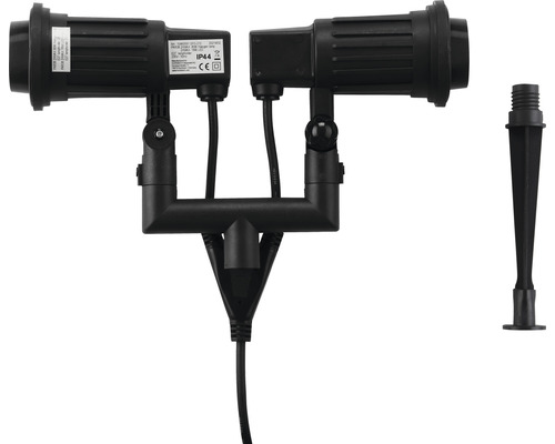 Doppelstrahler mit Erdspieß für den Außenbereich