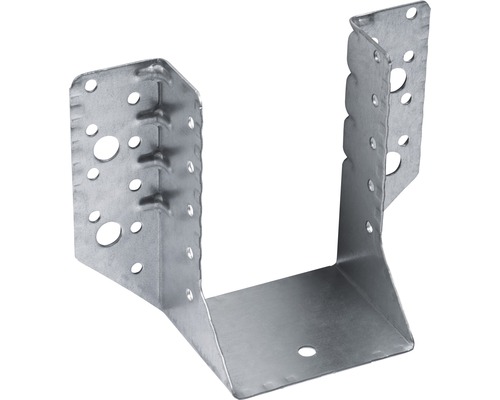 Pfostenträger aus Metall mit Löchern für Schrauben