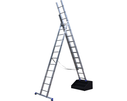 Aluminium Mehrzweckleiter mit breiter Trittstufe