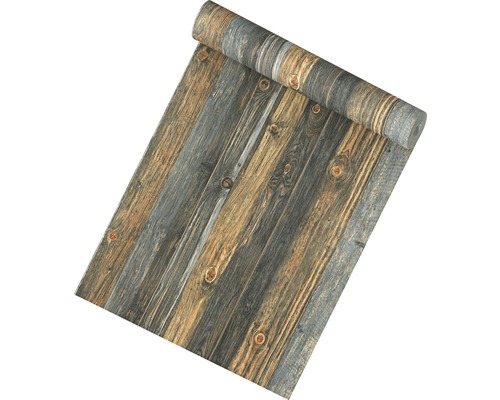 Tapetenrolle mit Holzplankenmuster