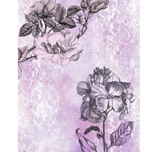 Blumenmuster mit Rosen und Blättern