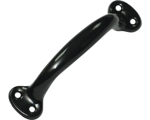 Möbelgriff Hohlgriff Stahlblech schwarz Lochabstand 119 mm LxBxH 139/17/36 mm Schwarzer Türgriff aus Metall