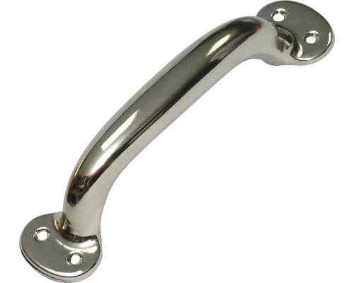 Möbelgriff Hohlgriff Stahlblech vernickelt Lochabstand 169 mm LxBxH 200/45/48 mm Türgriff aus Metall