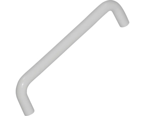 Möbelgriff D-Bügelgriff Kunststoff weiß Lochabstand 128 mm LxBxH 138/10/35 mm Stangengriff