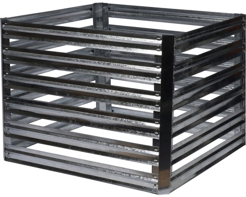 Metallkomposter mit horizontalen Lamellen