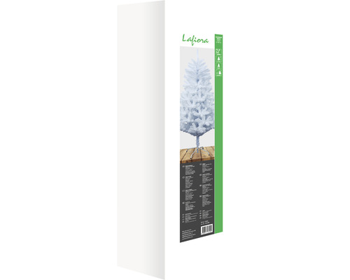 Verpackung eines künstlichen, weißen Weihnachtsbaums von Lafiora