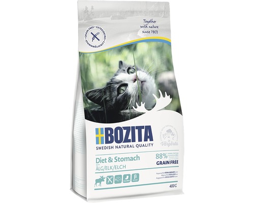 Bozita Diät & Magen Katzenfutter mit Elch, getreidefrei, 400 Gramm