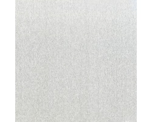 Glattblech brushed Aluminium 250x500x0,5 mm Detailansicht einer weißen Putzoberfläche