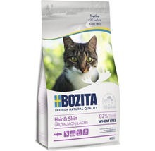 Bozita Hair and Skin Trockenfutter mit Lachs für Katzen, 400 Gramm