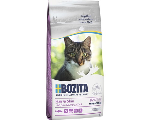 Bozita Hair and Skin Katzenfutter mit Lachs, 2 Kilogramm