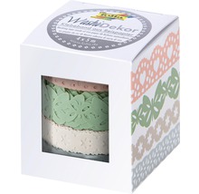 Washi Dekor Klebeband aus Reispapier, 4 Rollen à 5 Meter in einer Box