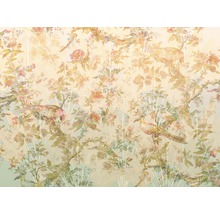 Tapete mit Blumen- und Vogelmuster