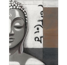 Gemälde mit Buddha-Motiv und Schriftzeichen