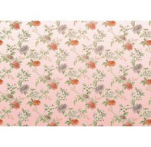 Blumenmuster mit floralen Elementen auf einem sich farblich verändernden Untergrund