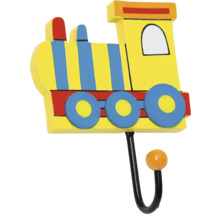 Kinder-Garderobe Lokomotive mit einem Haken, Bunt, 120 x 90 x 43 mm