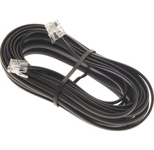 Modularkabel 2x RJ11(6p4c)-Stecker 3 m schwarz Bleil 35731