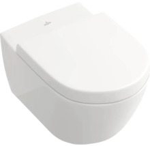 Wand-WC Villeroy & Boch Subway 2.0 Tiefspüler mit Spülrand weiß mit Beschichtung ohne WC-Sitz 560010R1-thumb-1