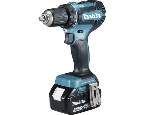 Akku-Bohrschrauber Makita 18V DDF485RTJ inkl. 2 Akkus (5,0Ah) und Ladegerät Makita Akku-Bohrschrauber mit 18 Volt Akku