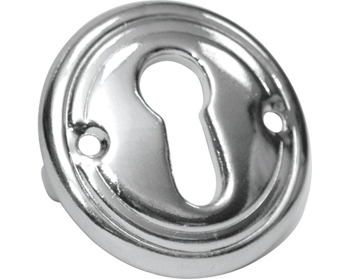 Schlüsselschild Stahlblech glanz-chrom, Ø 29 mm