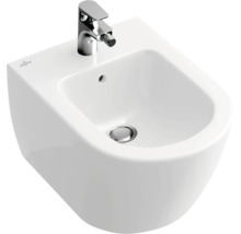 Wandbidet aus Keramik mit Armatur