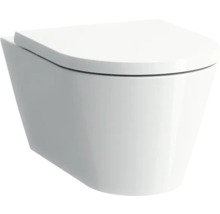 Wand-WC LAUFEN Kartell Tiefspüler ohne Spülrand Wassersparend weiß ohne WC-Sitz H8203370000001-thumb-1