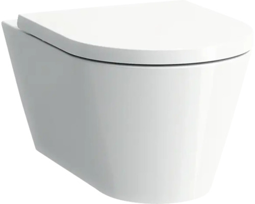 Wand-Tiefspülklosett aus Keramik mit WC-Sitz