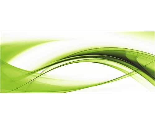 Glasbild High Green Wave I 50x125 cm GLA463