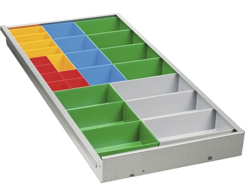 Universal-Schubladenunterteilungs-Set Küpper mit 25 Boxen