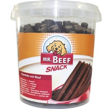 Mr Beef Snack Kausticks mit Rind in durchsichtiger Verpackung