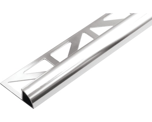 Viertelkreis-Abschlussprofil Durondell Aluminium silber 250 cm Höhe 8 mm