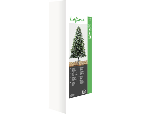 Verpackung eines künstlichen Lafiora Weihnachtsbaums
