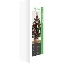 Dekorierter Mini-Weihnachtsbaum mit verschiedenen Figuren