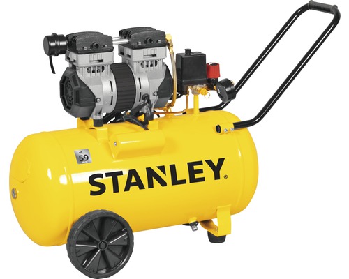 Stanley Kompressor mit 59 Litern Tankvolumen und Rädern