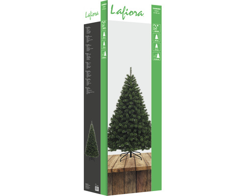Verpackung eines Lafiora Weihnachtsbaums für den Innenbereich mit einer Höhe von 185 Zentimetern