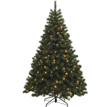 künstlicher Weihnachtsbaum Tannenbaum Lafiora Chamonix beleuchtet H 240 cm grün inkl. 400 LEDs-thumb-0