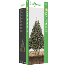 Verpackung eines Lafiora Weihnachtsbaums mit LED Lichtern