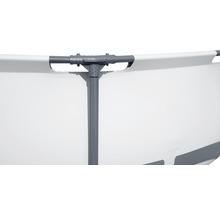 Detailansicht eines Frame Pools mit Stahlrahmen und Poolfolie
