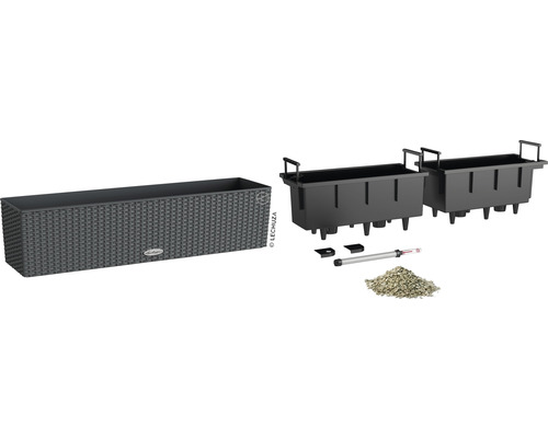 Lechuza Balconera Cottage 80 Pflanzkasten mit Bewässerungssystem und Zubehör