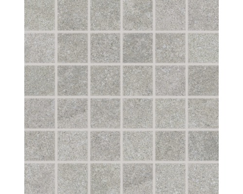 Feinsteinzeugmosaik Udine grau unglasiert 30x30cm, Inhalt 3 Stück Mosaikfliesenmuster für Wand- und Bodengestaltung