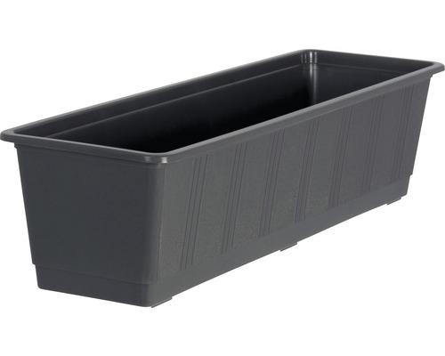 Blumenkasten geli Standard Kunststoff 60x17x14 cm anthrazit Rechteckiger Pflanzkasten aus Kunststoff