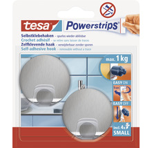 tesa Powerstrips® Haken Small Metall edelstahl-thumb-0