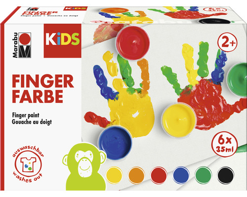Marabu KiDS Fingerfarbe 6x 35ml