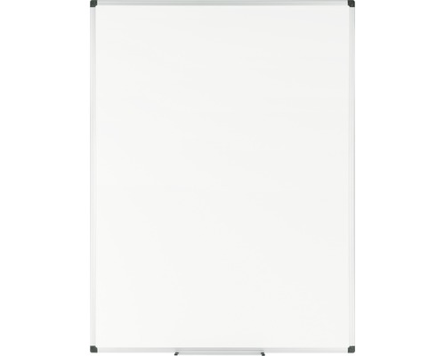 Weißes Whiteboard mit silberfarbenem Rahmen