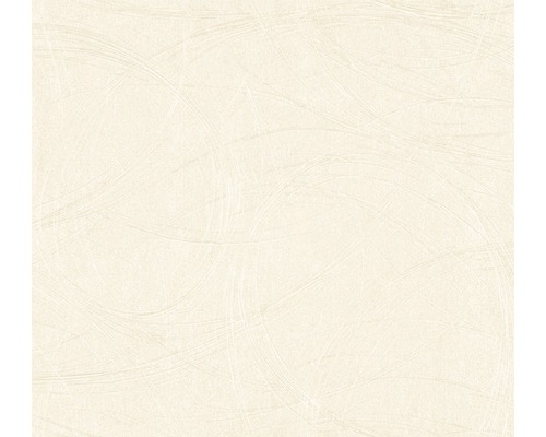 Vliestapete 53325 Colani VISIONS geometrisch Uni creme Cremefarbene Vinyltapete mit Kreis Muster