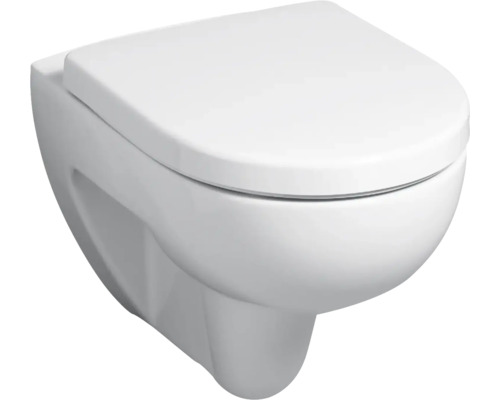 GEBERIT spülrandloses Wand-WC-Set Renova weiß mit WC-Sitz und Schallschutz CG02035000