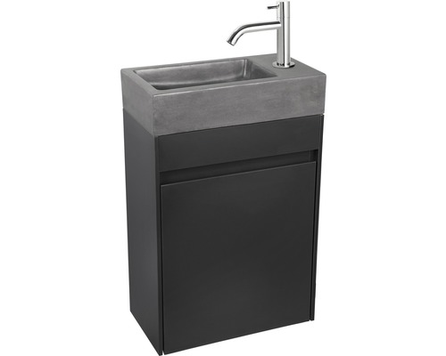 Waschtisch mit Waschbecken, Unterschrank und Armatur