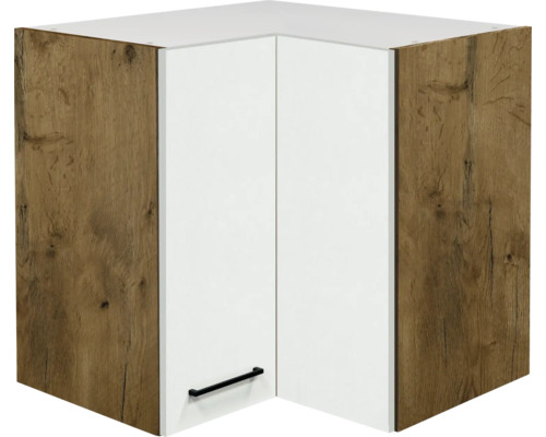 Flex Well Eckhängeschrank Vintea BxTxH 60 x 32 x 54,8 cm magnolienweiss matt zerlegt Anschlag reversibel 00011659