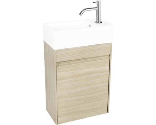 Waschtischunterschrank mit Waschbecken und Armatur