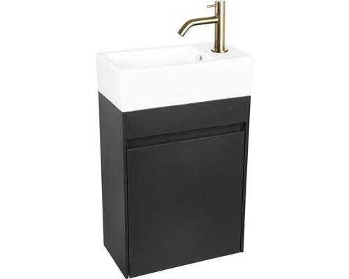 Waschtischkombination mit Unterschrank und Armatur